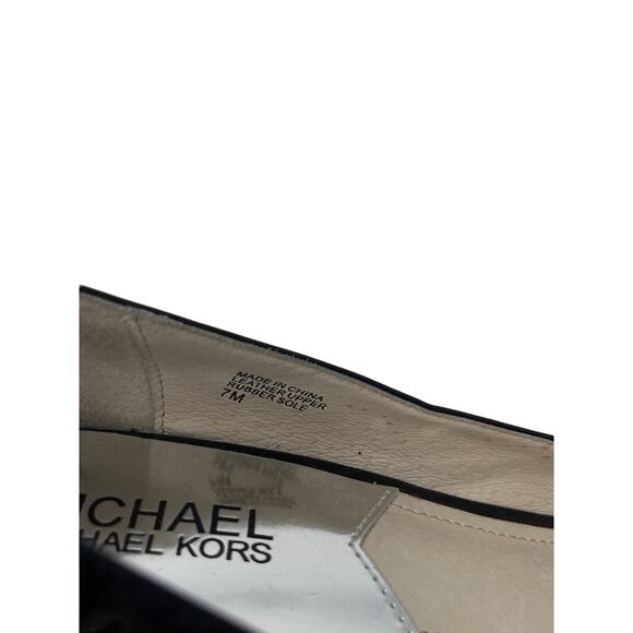 Michael Michael Kors Patent Leather Peep Toe Pumps - Picture 5 of 11